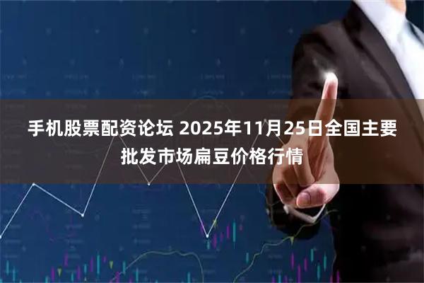 手机股票配资论坛 2025年11月25日全国主要批发市场扁豆价格行情