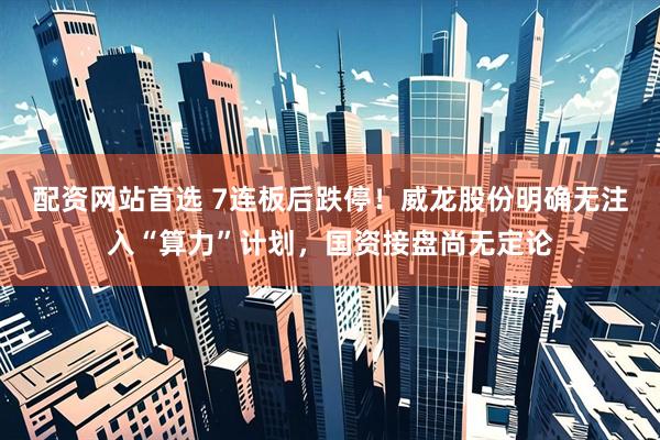 配资网站首选 7连板后跌停！威龙股份明确无注入“算力”计划，国资接盘尚无定论